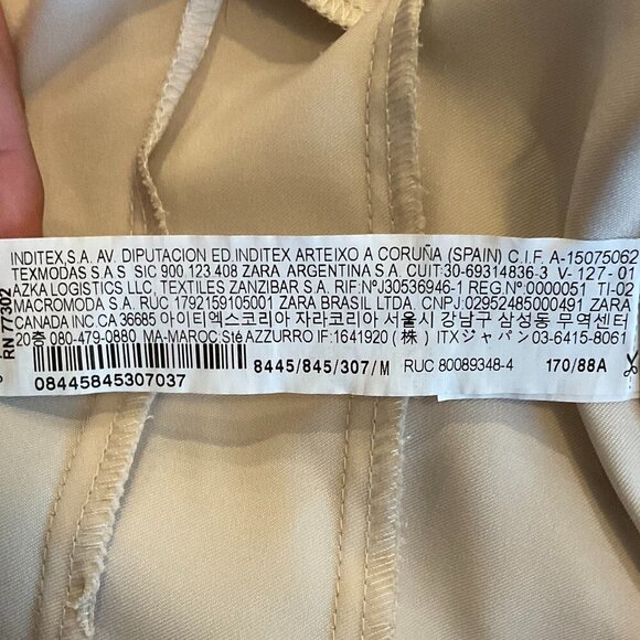 Zara Top Long sleeve Silk Shirt - Picture 5 of 5